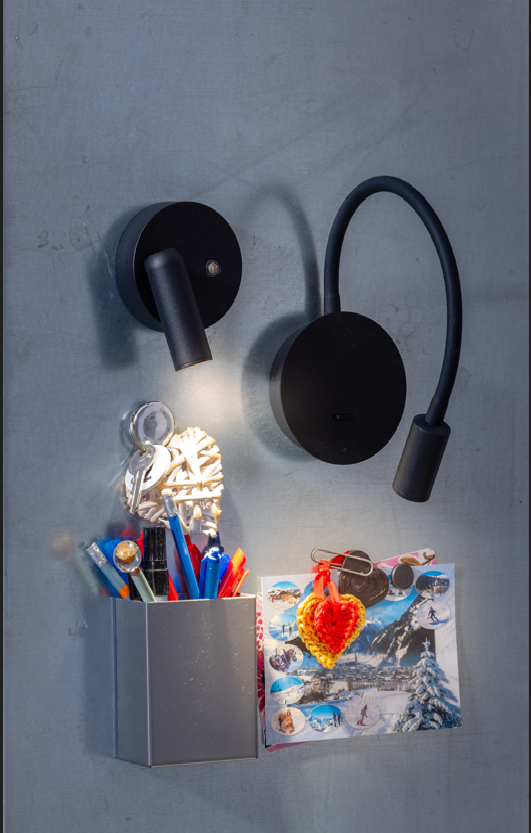 ETH Wispo Wandlamp | Spot  dimbaar Draadloos Zwart