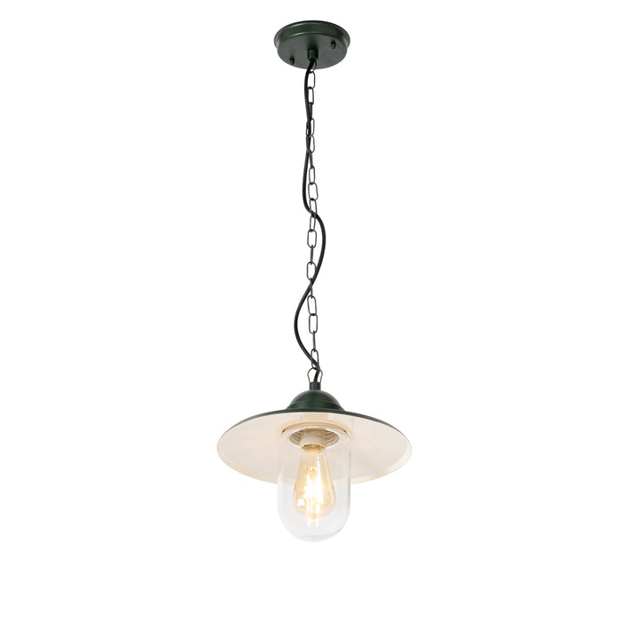 QAZQA Moderne buiten hanglamp donkergroen IP44 - Kansas