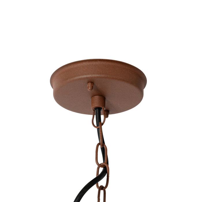 QAZQA Moderne buiten hanglamp roestbruin IP44 - Kansas