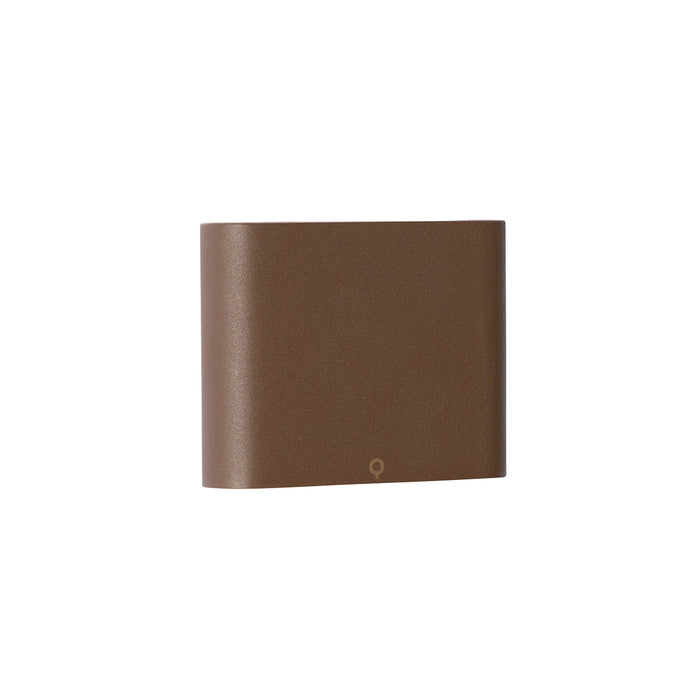 QAZQA Moderne buiten wandlamp roestbruin 11,5 cm incl. LED IP65 -