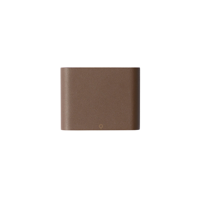 QAZQA Moderne buiten wandlamp roestbruin 11,5 cm incl. LED IP65 -
