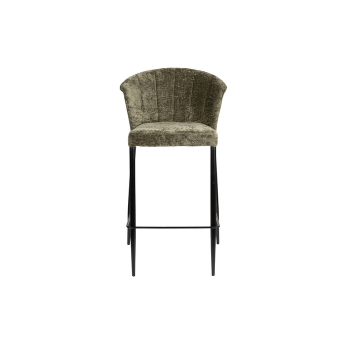 Dutchbone Georgia Kruk Counter| Barkruk Green - Set van 2 - Groen