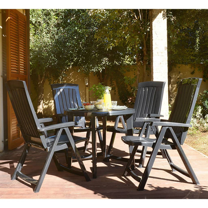 Keter Tuinstoelen Corsica 2 st verstelbaar grijs