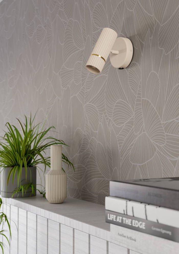 EGLO Caminia Wandlamp - GU10 - 15,5 cm - Zandkleur|Beige|Goud