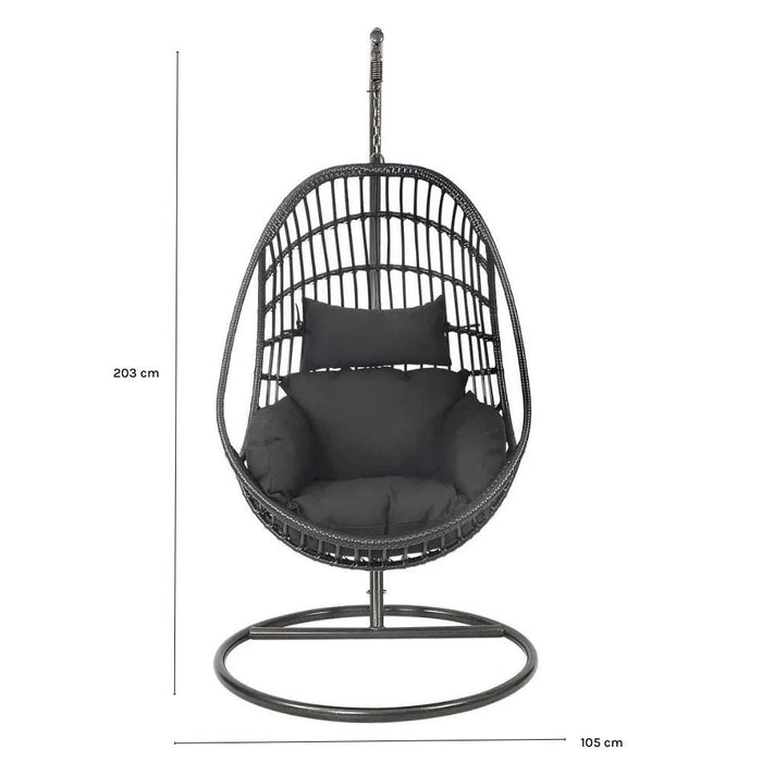 Lesli Living Hangstoel Sturdy Black