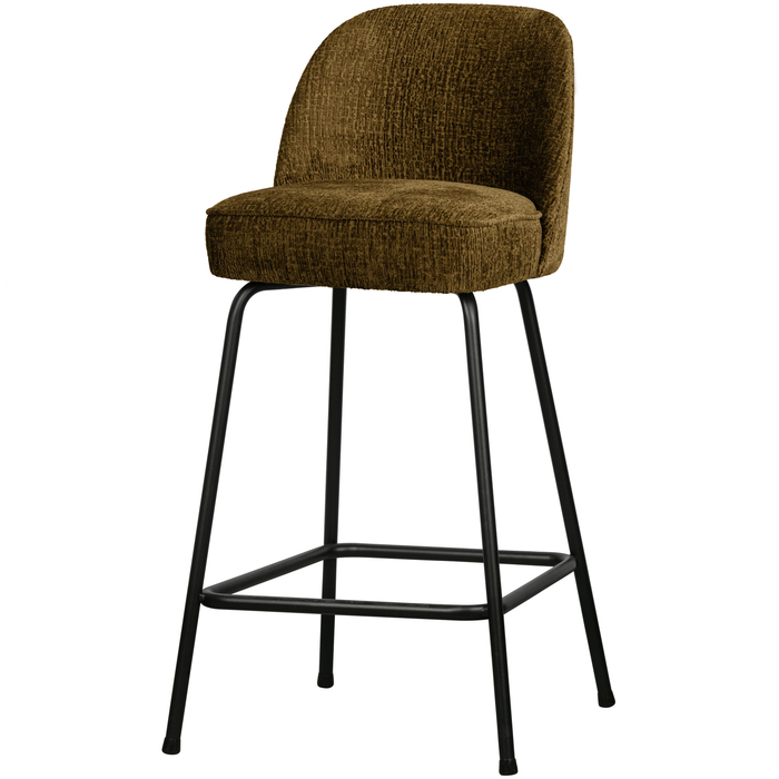 WOOOD Vogue Barkruk H 89 cm - Polyester - Brass