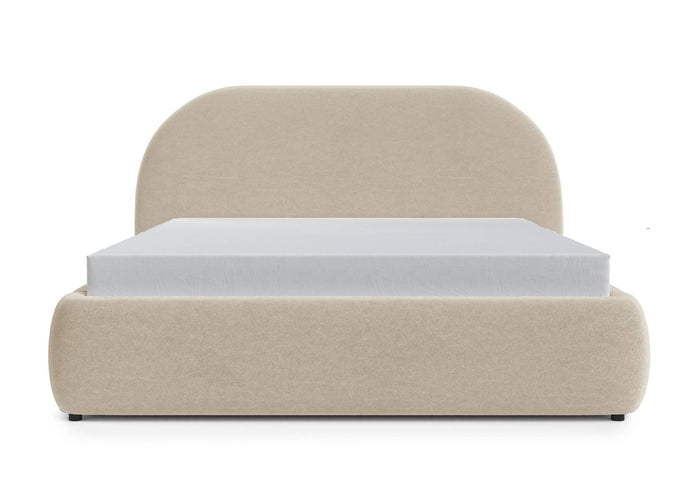 NADUVI Collection Philipa Bedframe - 180 x 200 cm - Fluweel - Lichtbeige