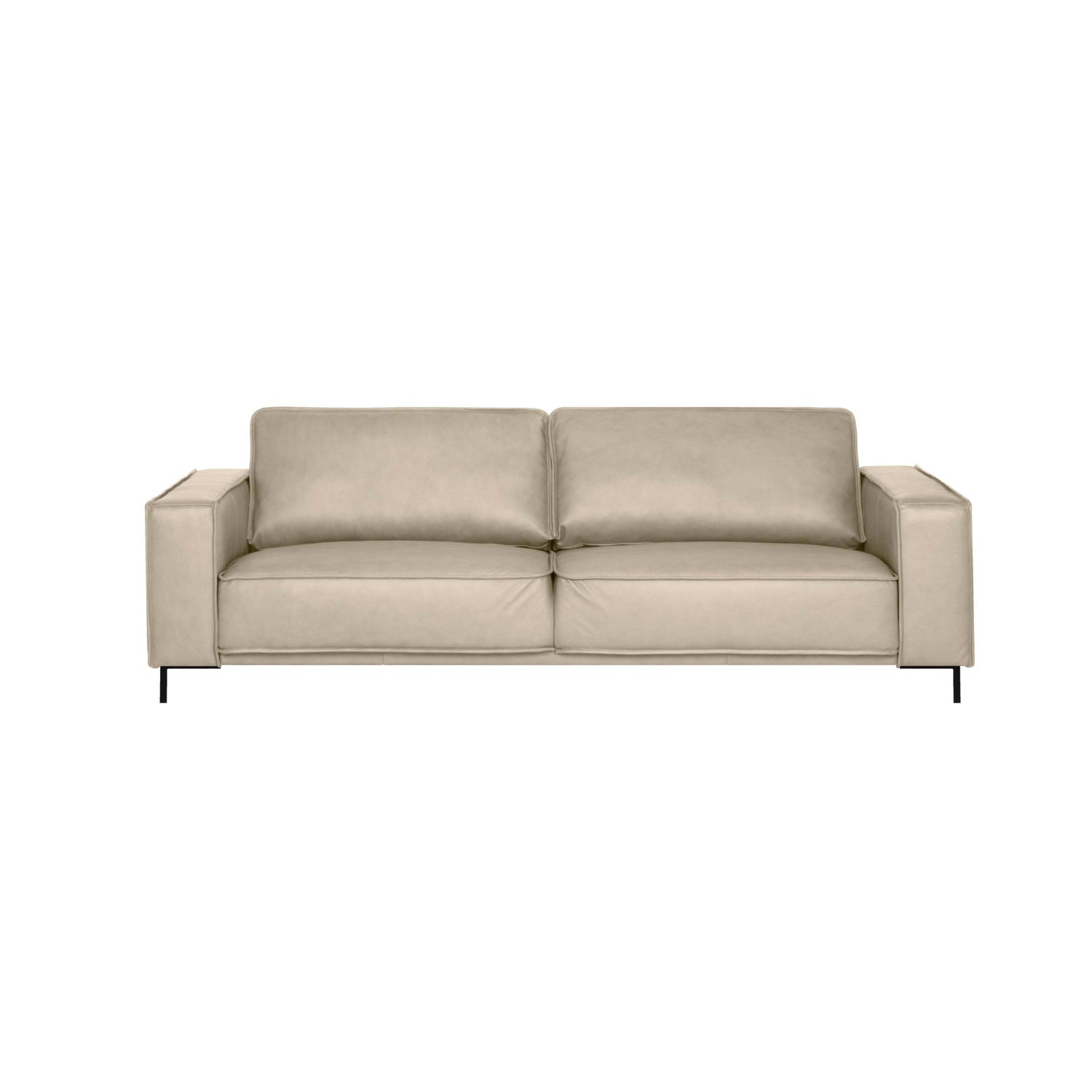 by fonQ Brisk 3-zitsbank - Buffelleer - Beige