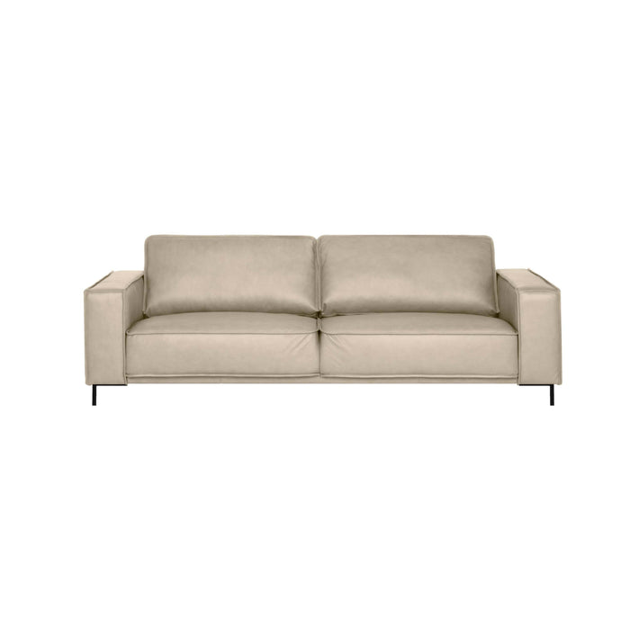 by fonQ Brisk 3-zitsbank - Buffelleer - Beige