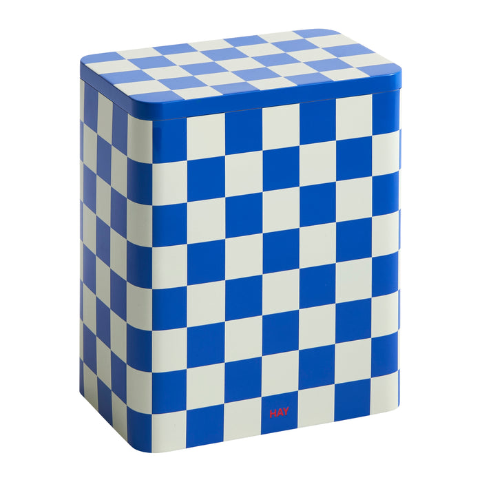 HAY Tin Voorraadblik Large - Blue / Off-white