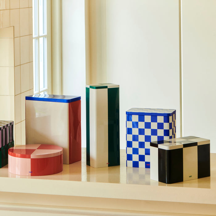 HAY Tin Voorraadblik Medium - Black / Off-white