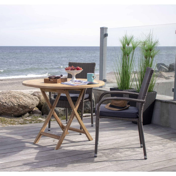 House Nordic Oviedo Ronde Eettafel Teakhout