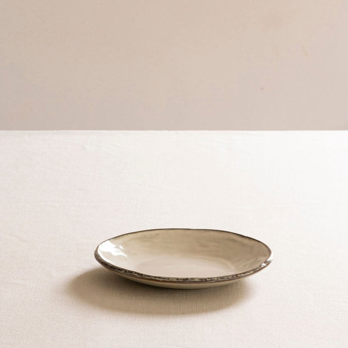 Dutch Rose Bord Plat 17 cm Creme