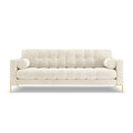 Cosmopolitan Design Bali 3-zitsbank - Lichtbeige / Goud
