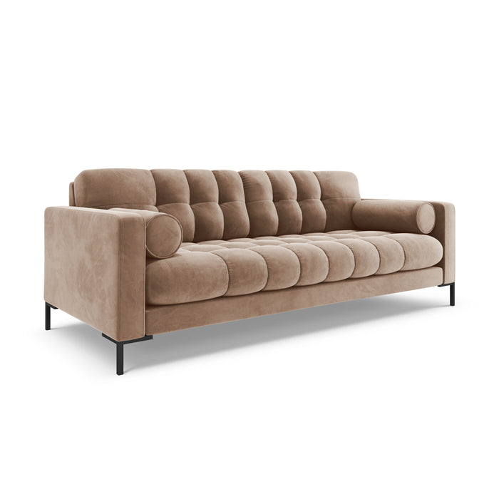 Cosmopolitan Design Bali 4-zitsbank - Taupe / Zwart