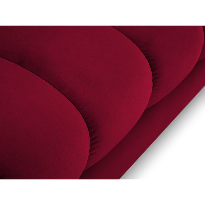 Cosmopolitan Design Bali Chaise Longue Rechts - Wijnrood / Goud