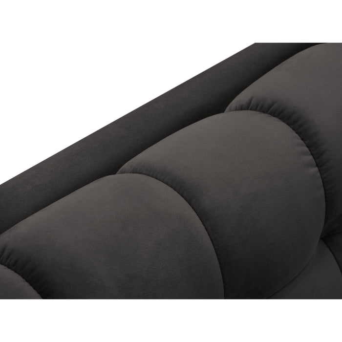 Cosmopolitan Design Bali Hoekbank met Chaise Longue Links - Donkergrijs / Goud