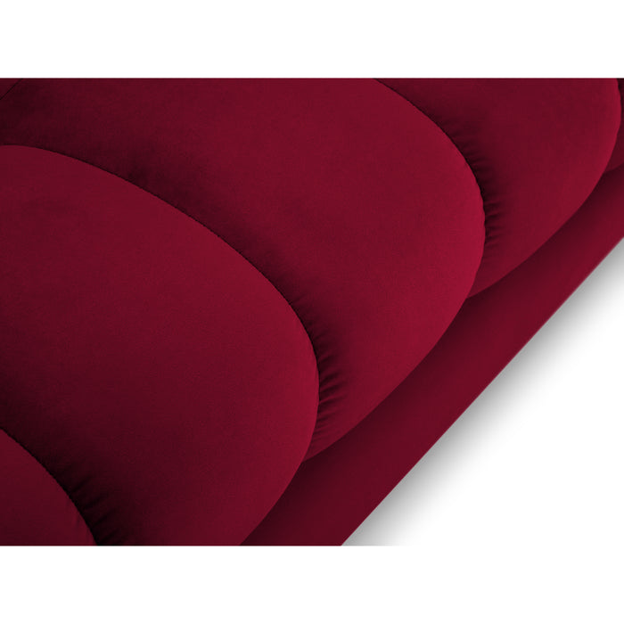 Cosmopolitan Design Bali Hoekbank met Chaise Longue Links - Wijnrood / Goud