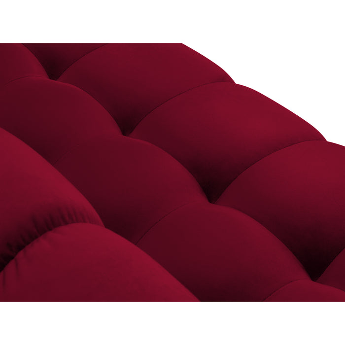 Cosmopolitan Design Bali Hoekbank met Chaise Longue Links - Wijnrood / Goud