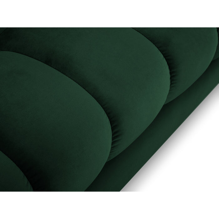 Cosmopolitan Design Bali Hoekbank met Chaise Longue Links - Flessengroen / Goud