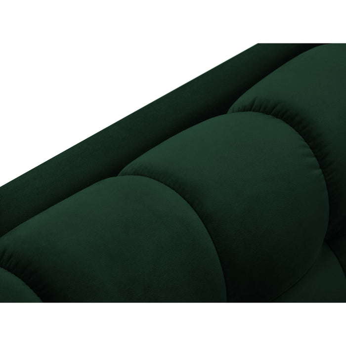 Cosmopolitan Design Bali Hoekbank met Chaise Longue Links - Flessengroen / Goud