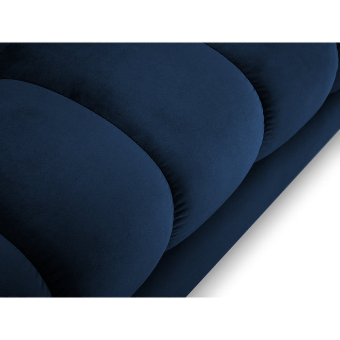Cosmopolitan Design Bali Hoekbank met Chaise Longue Links - Koningsblauw / Goud