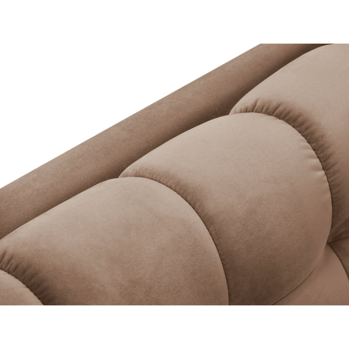 Cosmopolitan Design Bali Hoekbank met Chaise Longue Links - Taupe / Zwart