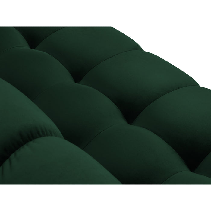 Cosmopolitan Design Bali Hoekbank met Chaise Longue Links - Flessengroen / Zwart