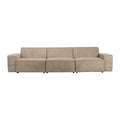 Zuiver x fonQ James 4,5-zitsbank - Teddystof - Beige
