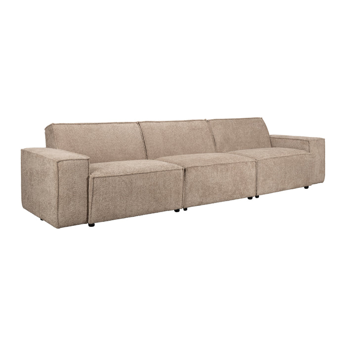 Zuiver x fonQ James 4,5-zitsbank - Teddystof - Beige
