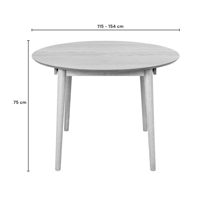 by fonQ Evolve Eettafel Uitschuifbaar - Ø 115 cm - Zwart