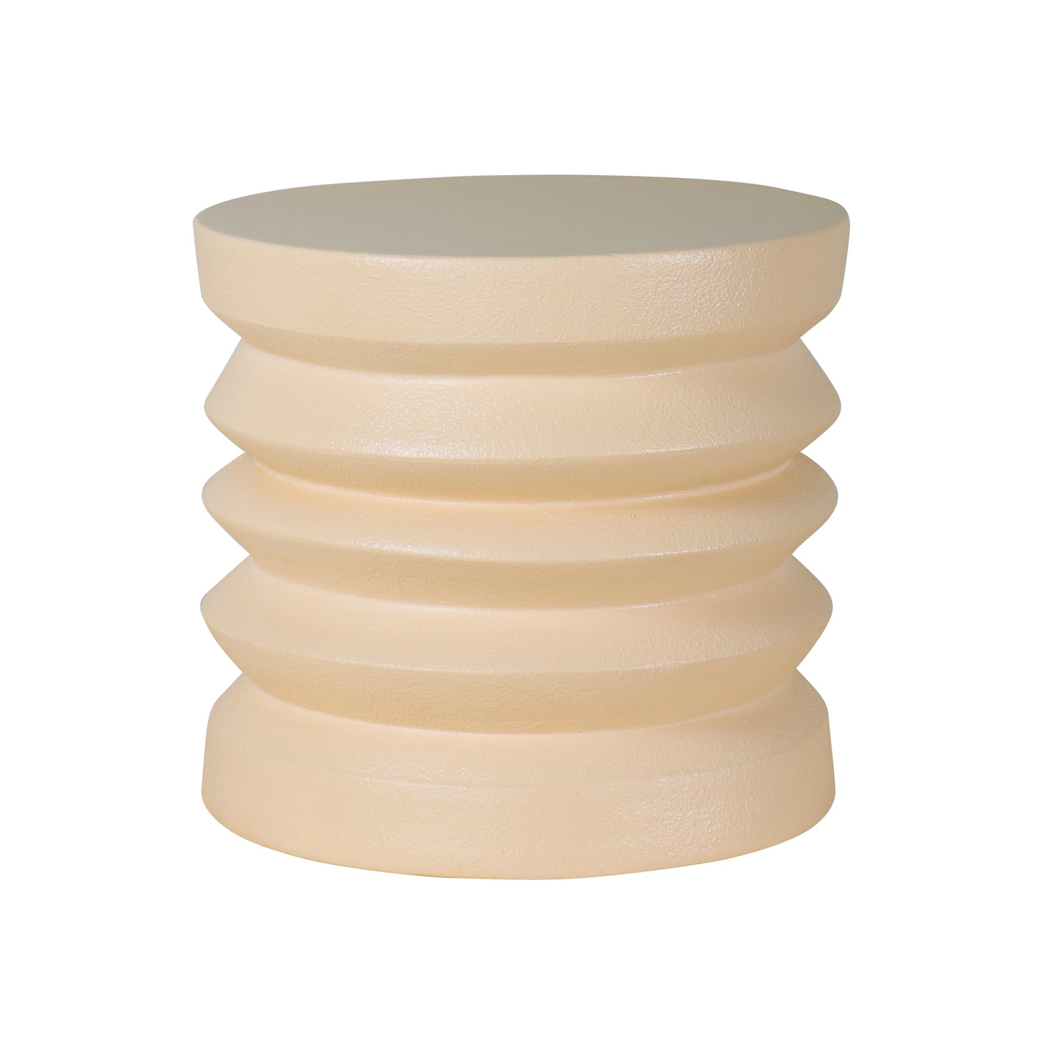 HKliving Stoneware Bijzettafel Ø 38 cm - Cream