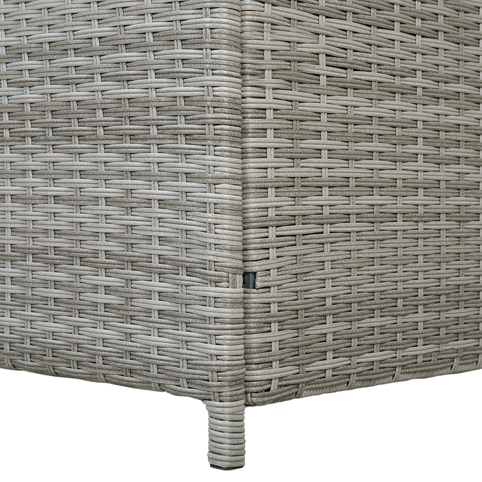 Beliani - MODENA - Kussenbox - Grijs - PE rotan