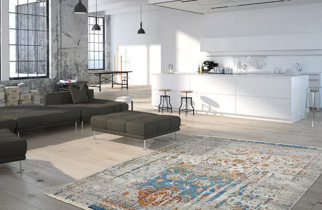 Obsession Laos Vloerkleed 80 x 235 cm Blauw