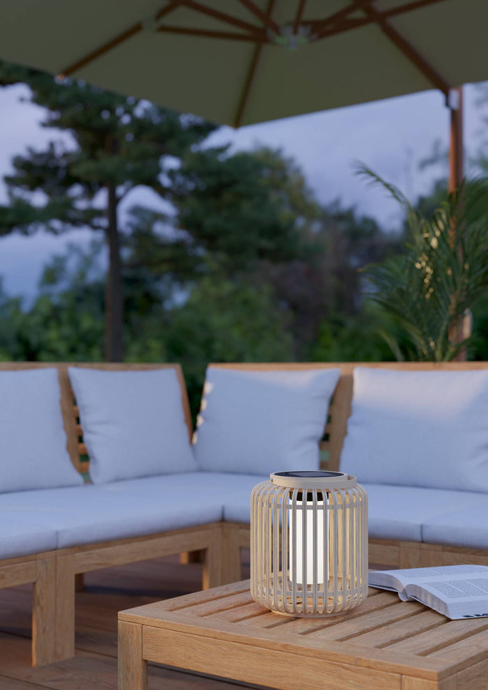 EGLO Marliano Solar Tafellamp - 24 cm - Bruin|Zwart|Wit
