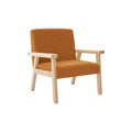 sweeek - Scandinavische kinderfauteuil in corduroy en rubberhout
