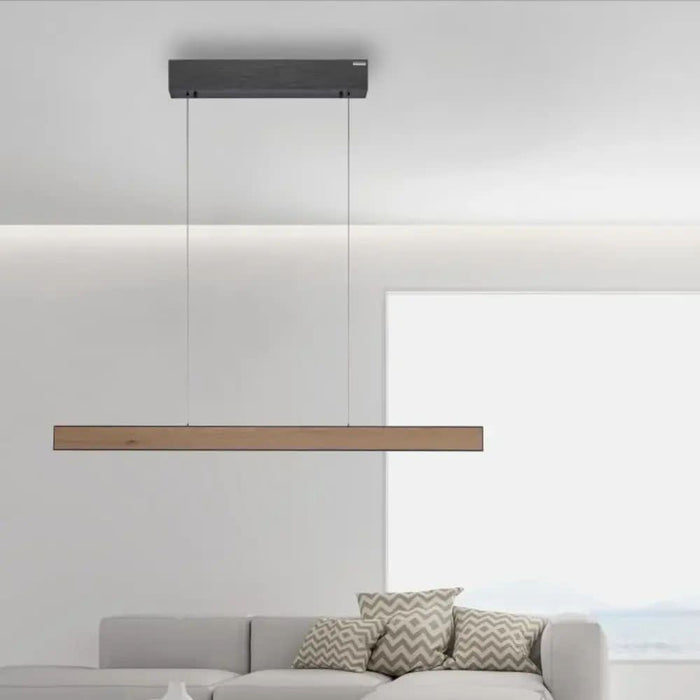 Neuhaus PURE® Hanglamp PURE E-MOTION Black - Wood e-LIFT  120cm incl.