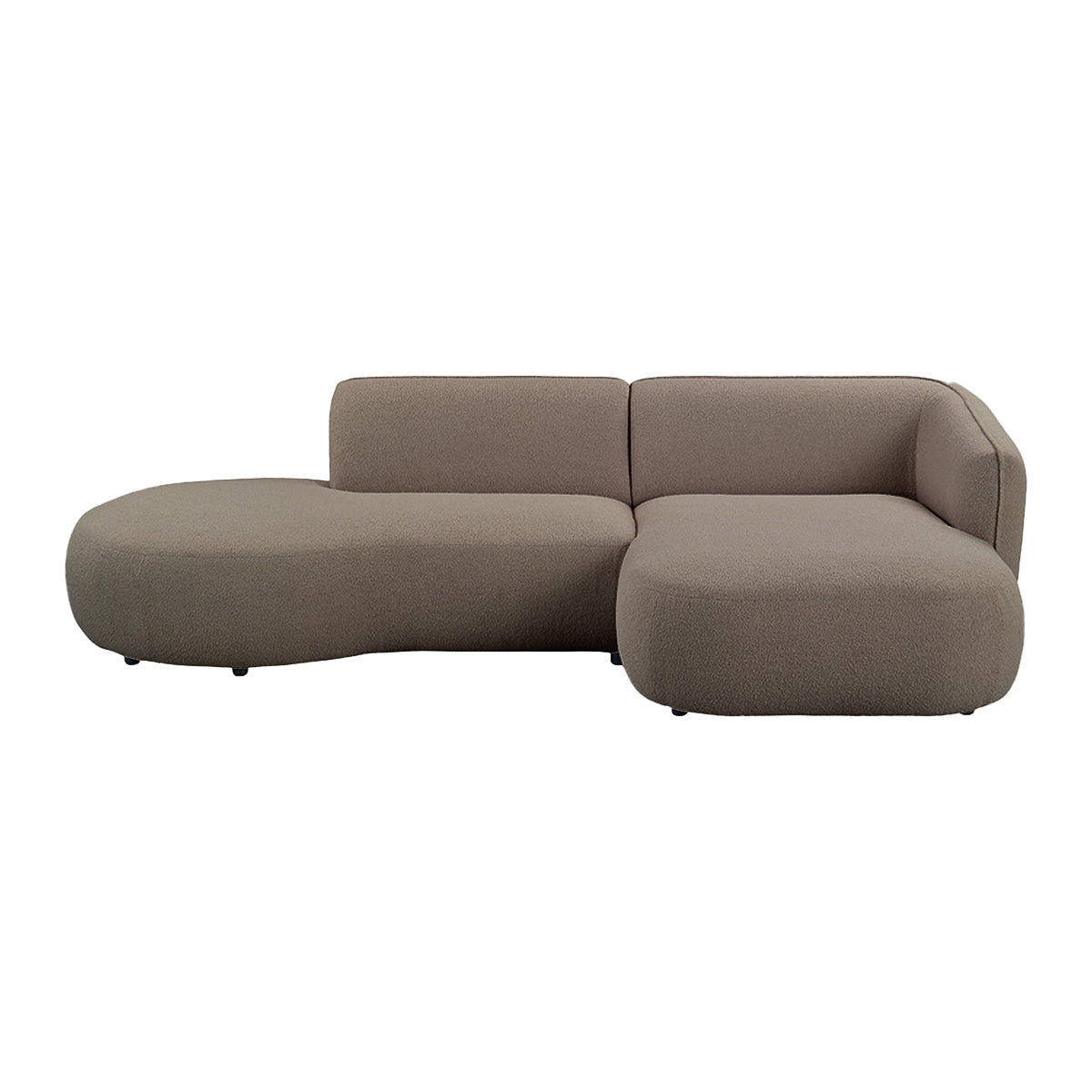 by fonQ Soft Ottomane Bank Links - Bouclé - Taupe