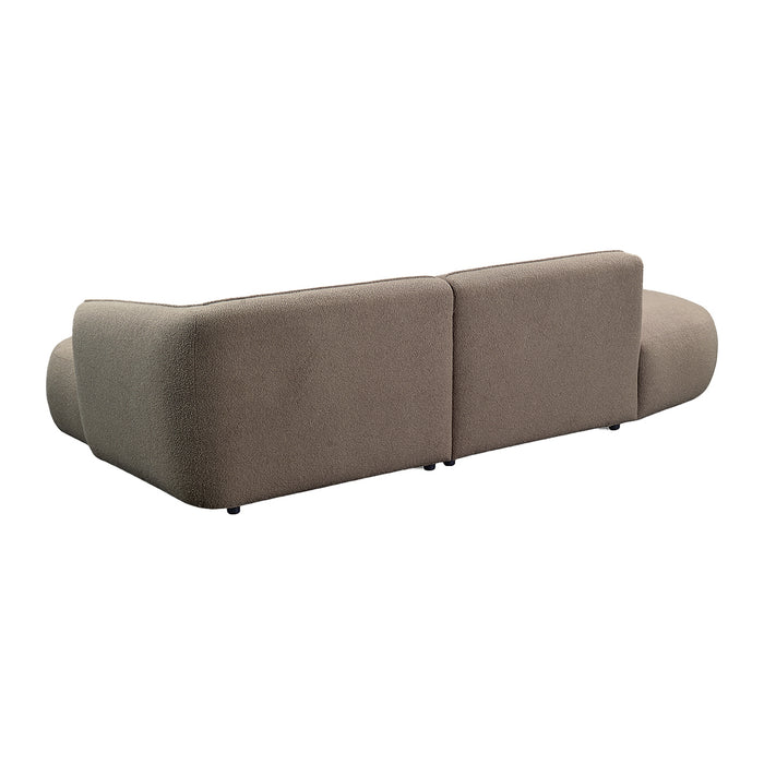by fonQ Soft Ottomane Bank Links - Bouclé - Taupe