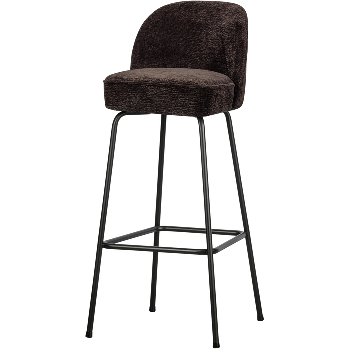 WOOOD Vogue Barkruk H 103 cm - Polyester - Dark Brown