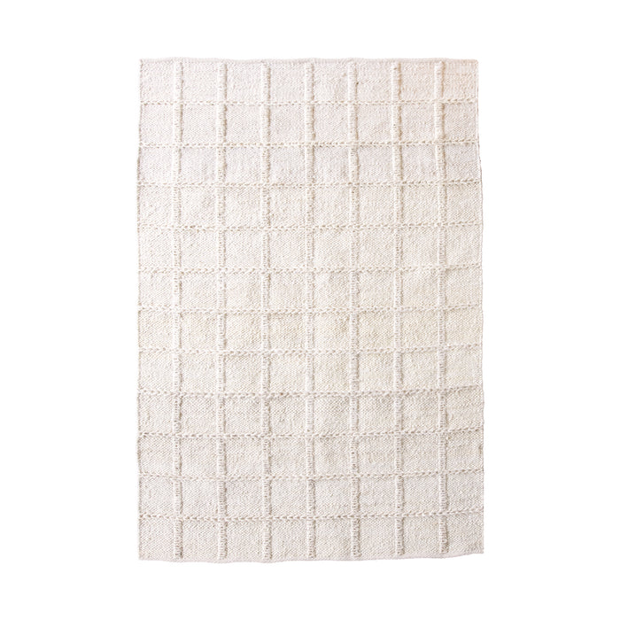 by fonQ Grids Vloerkleed 170 x 240 cm - Off-White