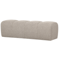 WOOOD Mojo Eetbankje 164 cm Mojo - Bouclé - Beige Melange - 49x164x45