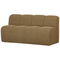WOOOD Mojo Eetbankje Met Rugleuning 164 cm Mojo - Bouclé - Geel|Bruin