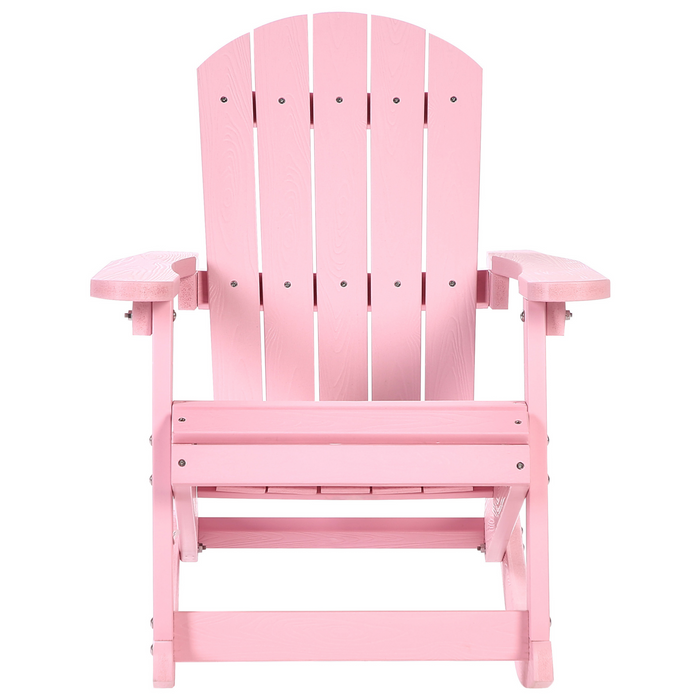 Beliani - ADIRONDACK - Kinderschommelstoel - Roze - Kunsthout