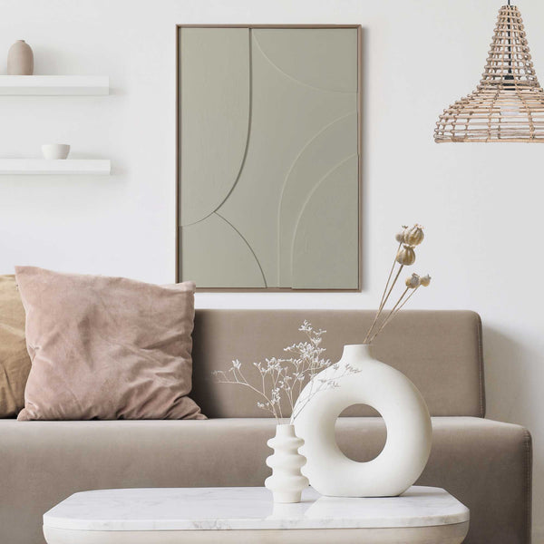 Reinders - Terrace Sage Green - Relief Art Schilderij 70x50cm Hout