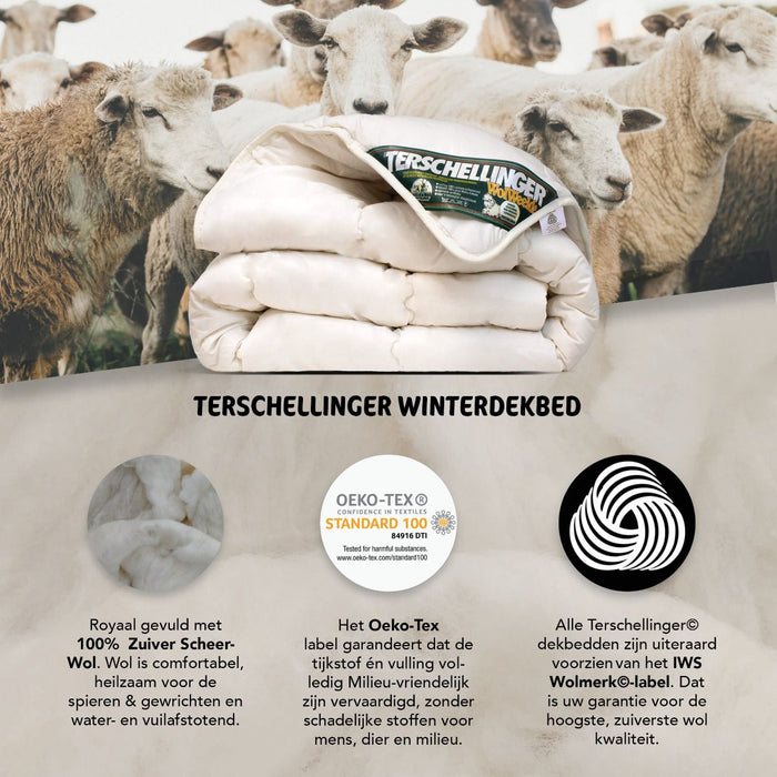 Terschellinger Wolweelde - Wollen Winter Dekbed - 200x200cm