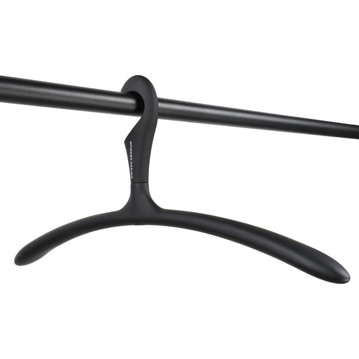 SPINDER DESIGN ARX Kledinghangers (set van 5) - Zwart