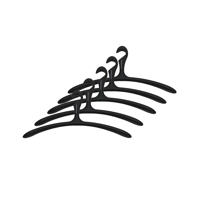 SPINDER DESIGN ARX Kledinghangers (set van 5) - Zwart