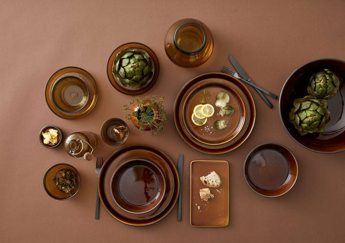 Bitz Dinerbord Gastro Zwart|amber ø 27 cm