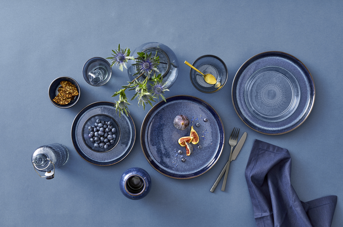 Bitz Pastabord Gastro Zwart|donkerblauw ø 20 cm